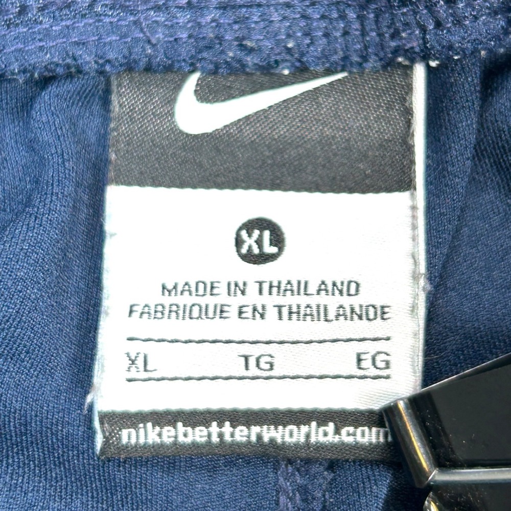 Vintage Nike Basketball Shorts Men XL Navy Blue White Mesh Athletic Swoosh Y2K - Picture 3 of 7